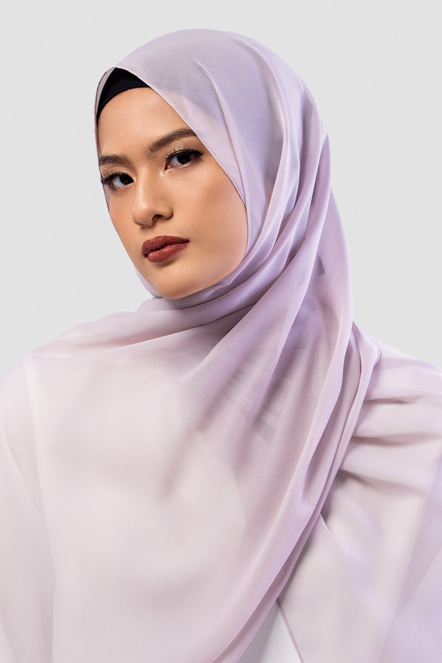 Chiffon Pashmina Icy Violet - Vaslima
