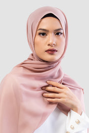Chiffon Pashmina Rossete Pink - Vaslima