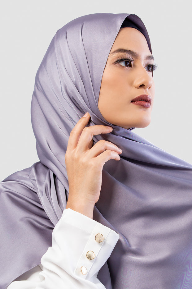 Satin Pashmina Dimgrey - Vaslima