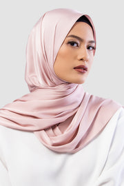Satin Pashmina Dusty Pink - Vaslima