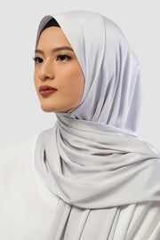 Satin Pashmina Silver - Vaslima