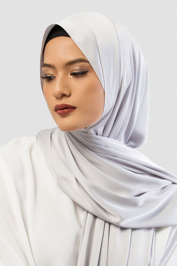 Satin Pashmina Silver - Vaslima