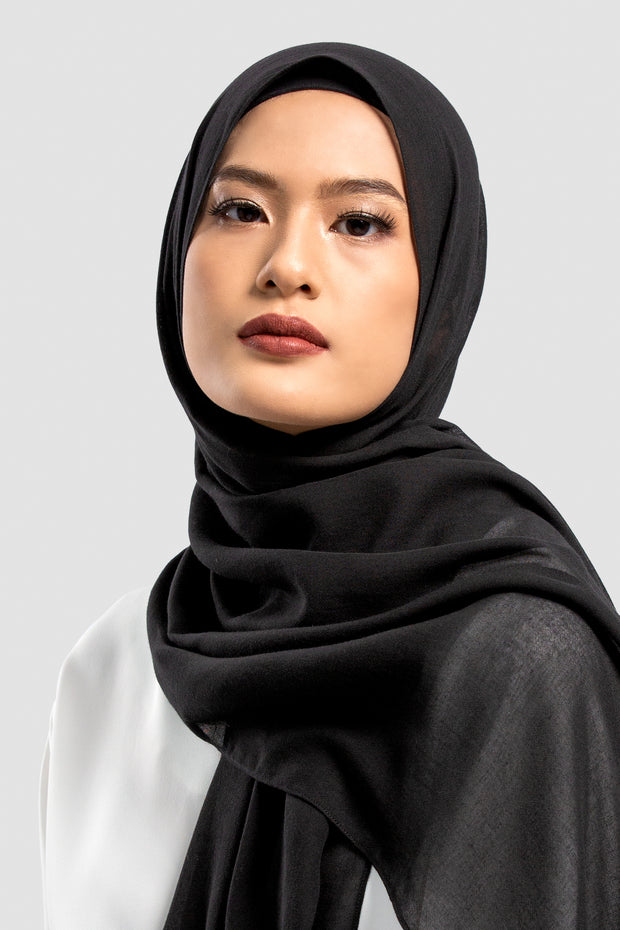 Woven Pashmina Black - Vaslima